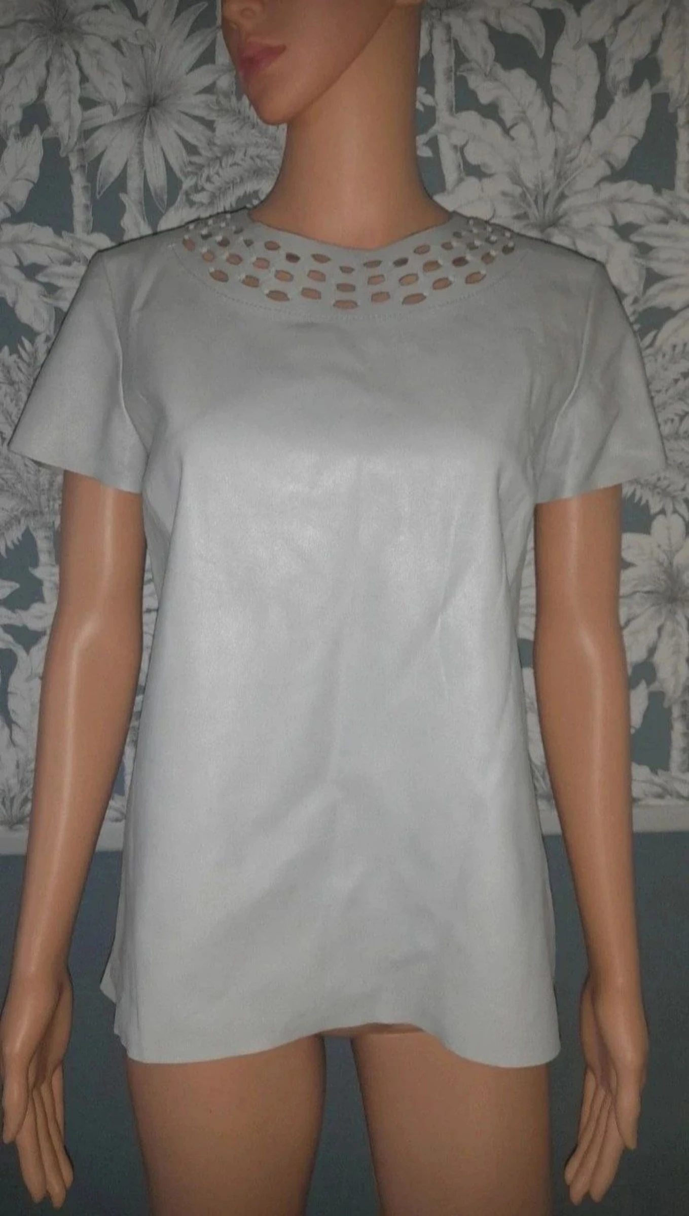 Diane Von Furstenberg leather top size 6 US – photo 3